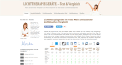 Desktop Screenshot of lichttherapiegeraet.com